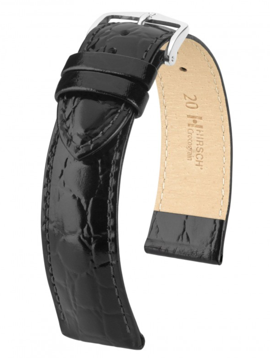 Pasek do zegarka Hirsch Crocograin M 20 mm 12302850NQ-1-20